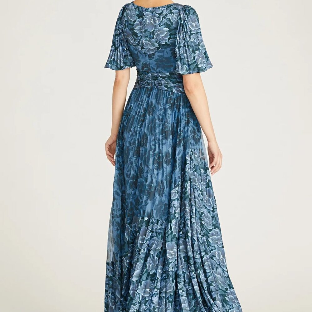Theia Mabella Pleated A Line Gown, Size 10 - Picture 9 of 10
